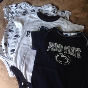 Set of 3 Penn State onesies size 18 months