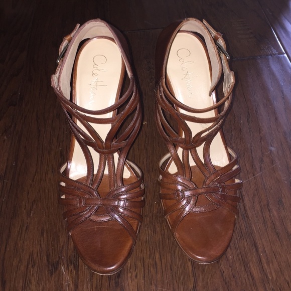 Cole Haan with Nike Air sole brown sandal