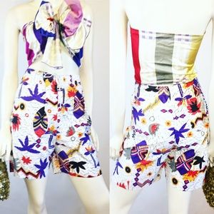 90’s Vintage high Waisted Medium Shorts and scarf!
