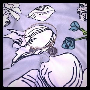 Alex and Ani "A" charm bracelet