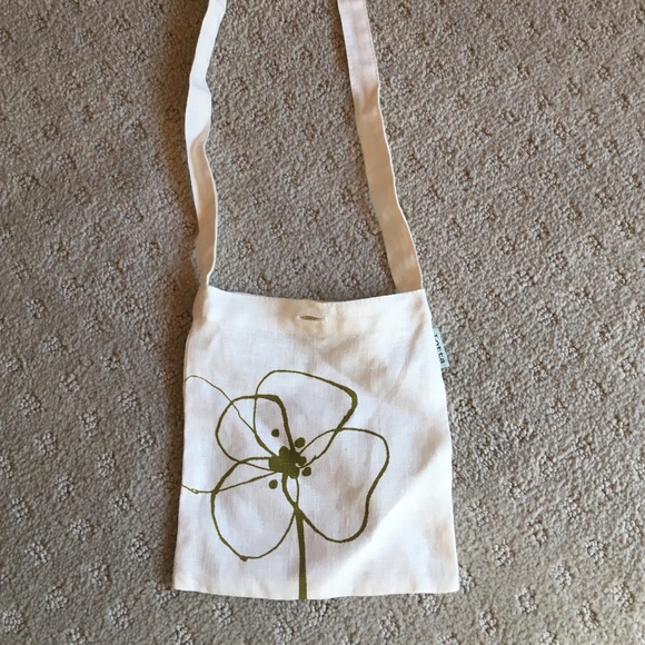 Linen Lotta Jansdotter cross body mini-bag