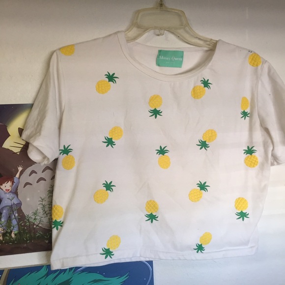 Pineapple White Croptop