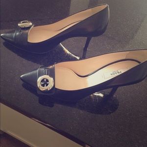 Prada size 35.5 black heel.