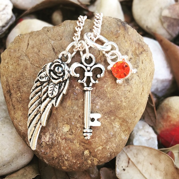 Birthstone Silver Necklace