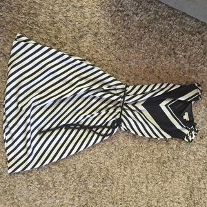 Black and white stripe dress