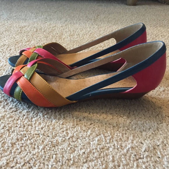 Multicolored Nine West Sapphireff Open Toe Sandals - Picture 2 of 4
