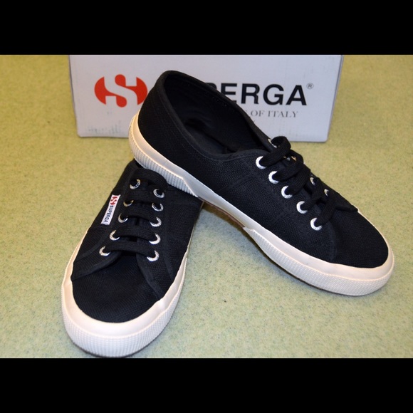 Black superga sneakers size 7 BRAND NEW