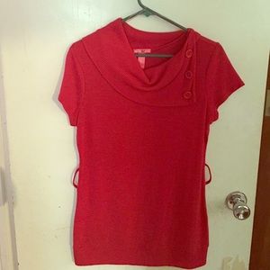Large Mix&Co. red blouse.