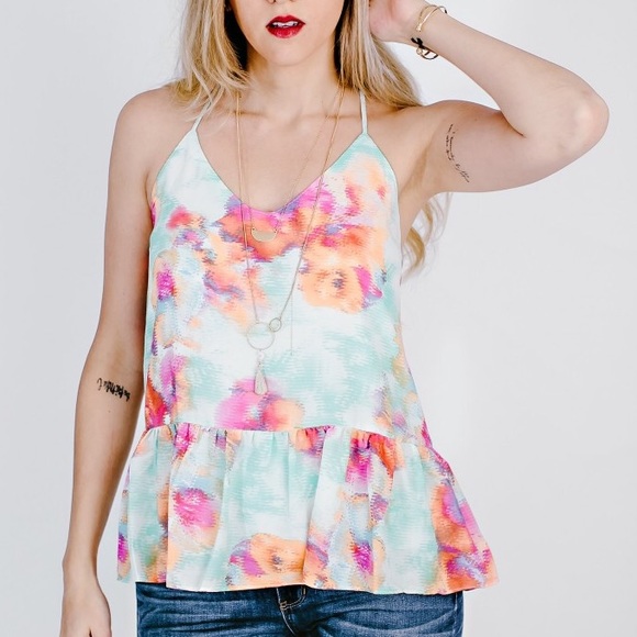 Fab'rik watercolor blouse. L