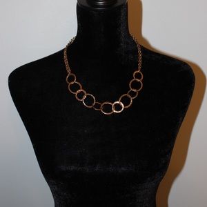 Gold statement necklace