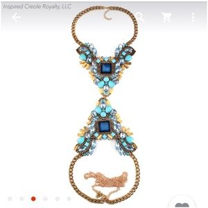 Body Chain Neckstatement -Floral Blue💙