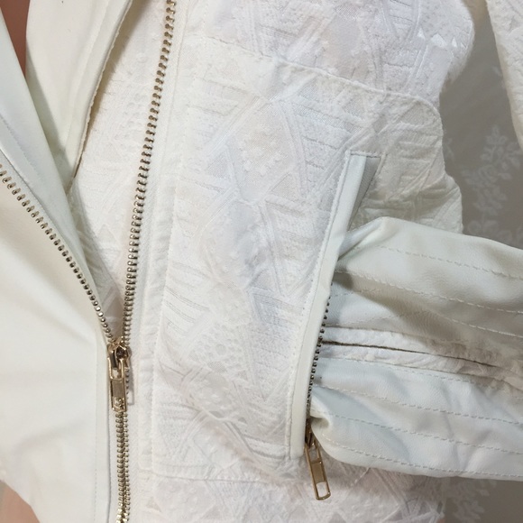73 off Endless Rose Jackets & Blazers White jacket with gold zippers. from Suan fashion's