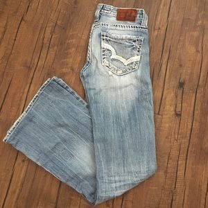 Big Star jeans; ultra low rise-Sweet