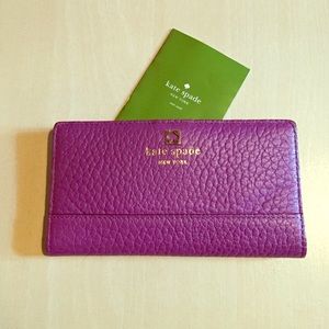 Kate Spade wallet/clutch purple NWOT