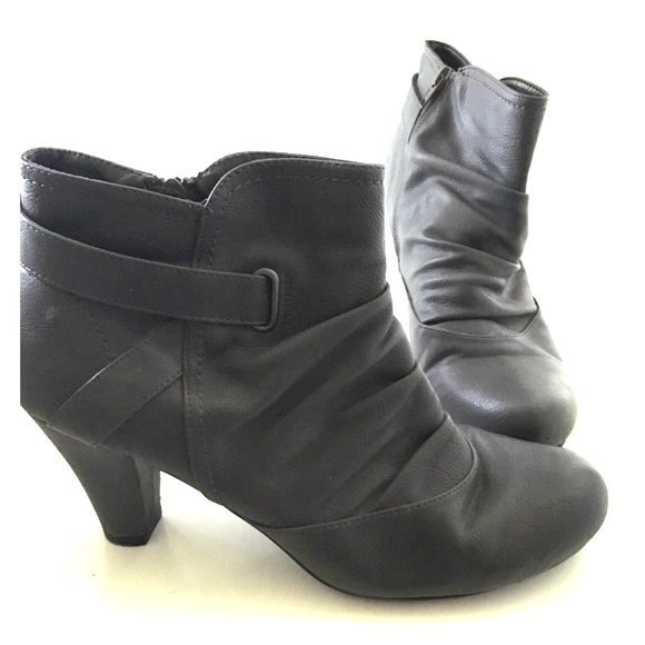 Gray booties