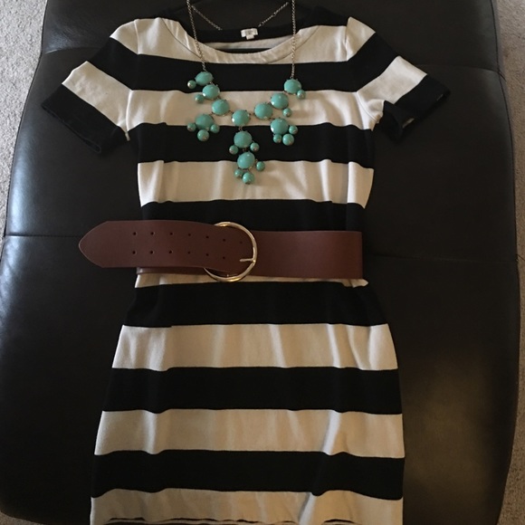 J.Crew nautical striped dress