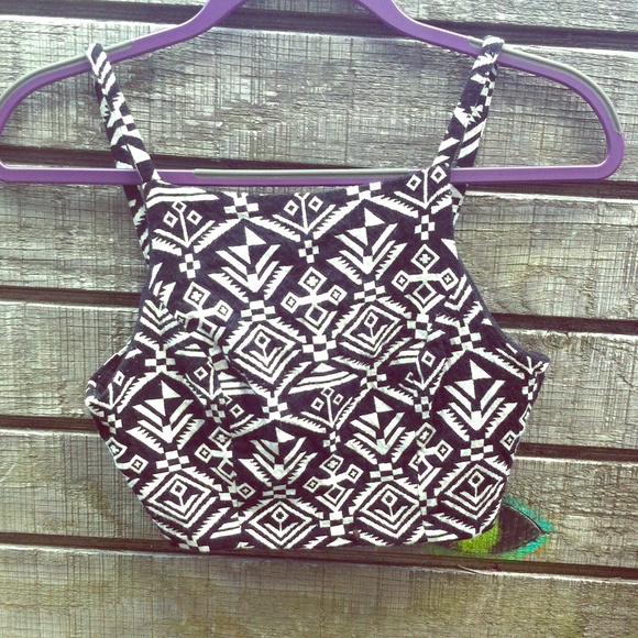 Geometric crop top