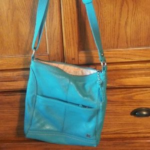 Blue leather the sak purse
