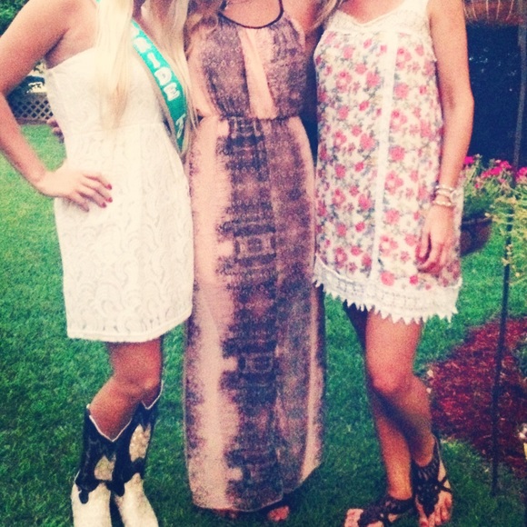 Python Print Maxi Dress - image 1