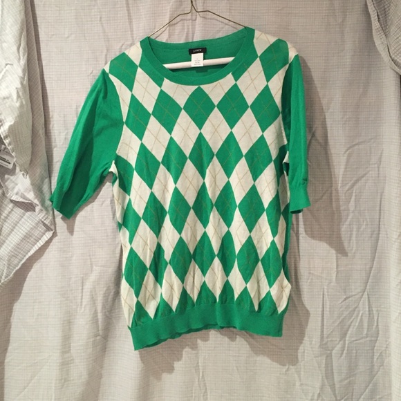 J. Crew plaid sweater size L - Picture 1 of 4