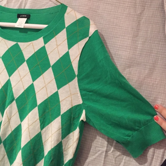 J. Crew plaid sweater size L - Picture 3 of 4