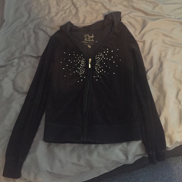 Velvet zip up track jacket!