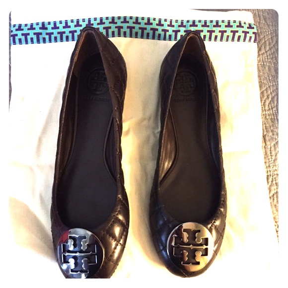 REDUCED! Tory Burch NWT Quinn Espresso Flats