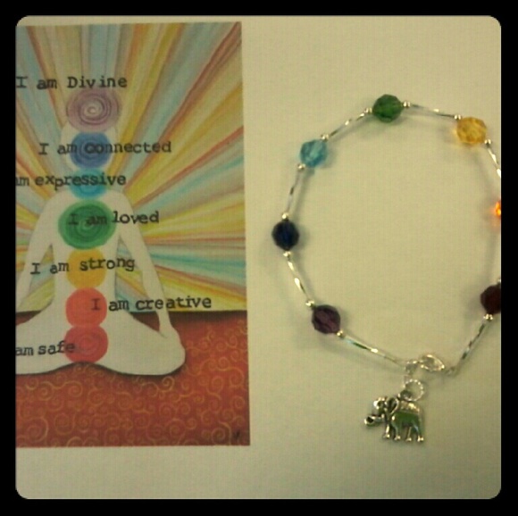 Jewelry - Swarvoski chakra braclet
