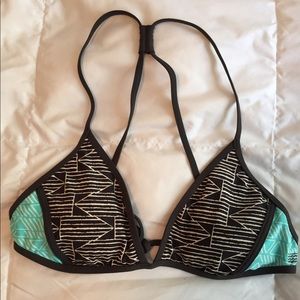 Billabong racer back bikini top