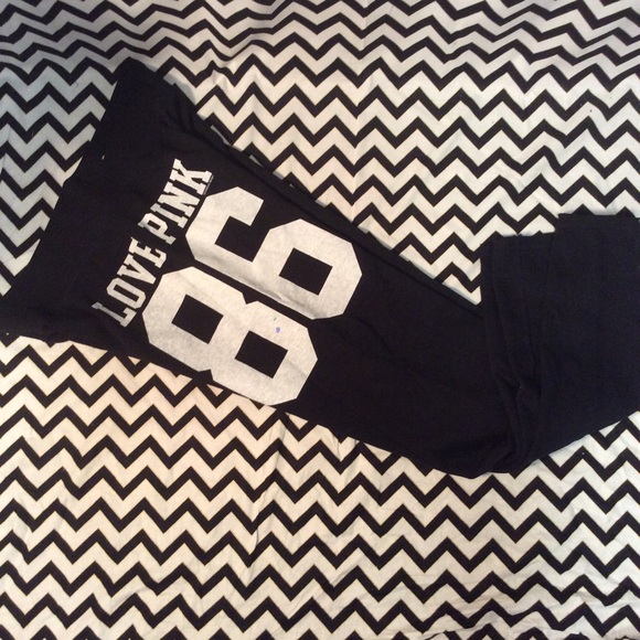 PINK Victoria's Secret Pants - Victoria's Secret pink black sweatpants