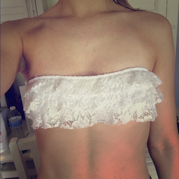 Victoria's Secret lace strapless bikini top