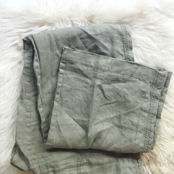 Linen Drawstring Pants - Picture 3 of 4