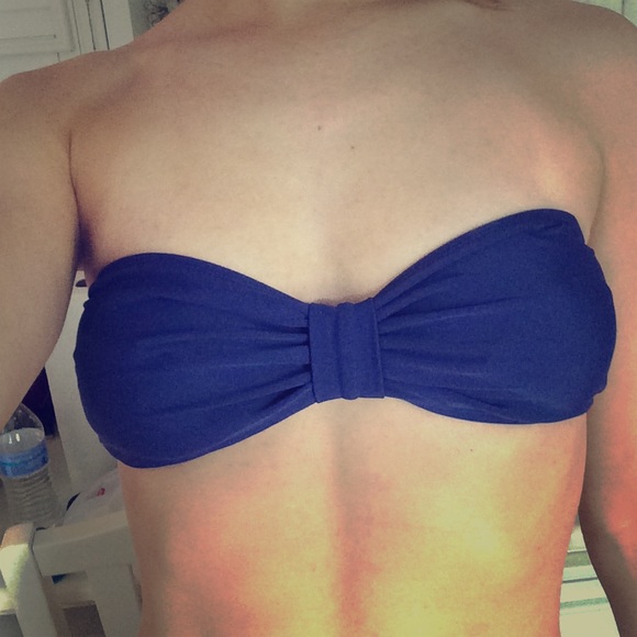Old Navy strapless navy bikini top