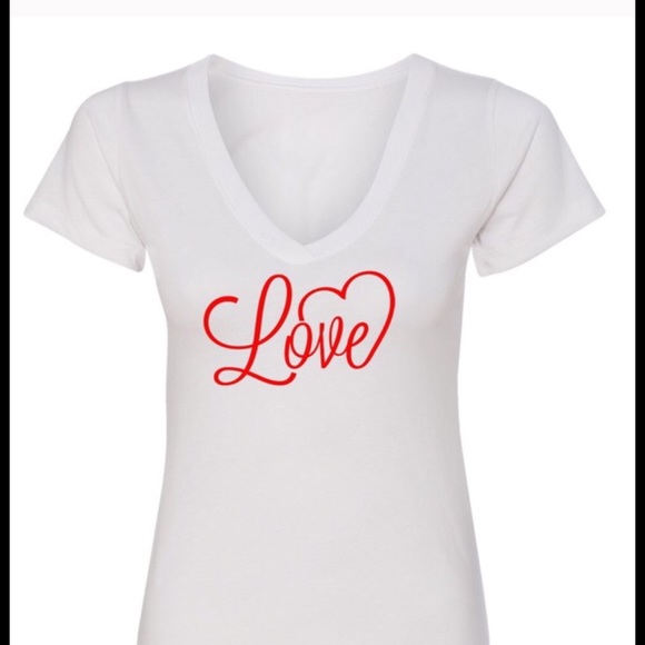 LOVE ....v neck T shirt