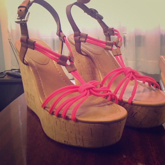 Coach Cork Wedges