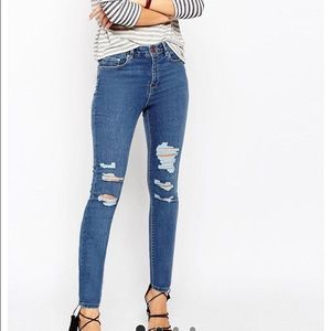ASOS Ridley high waisted skinny jeans