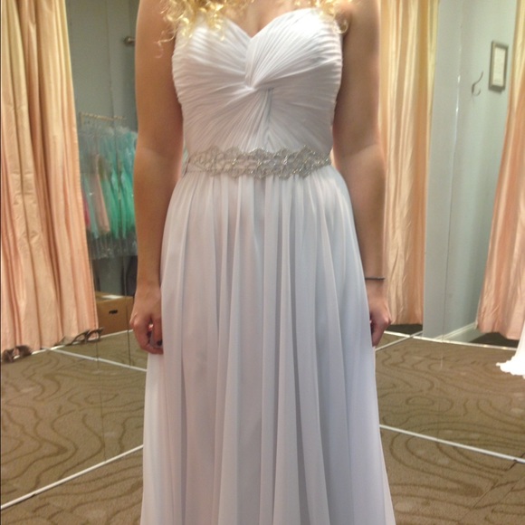 White formal dress