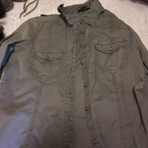 Lightweight army green jacket