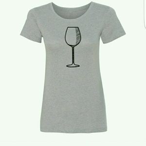 Salt Lake Clothing Co "Wine Glass" Boyfriend Tee