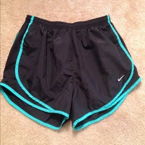 Nike Tempo Shorts - Teal and Black M