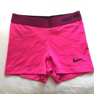 Pink Nike Pro spandex