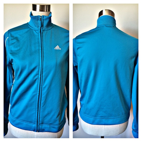 Adidas Retro Blue Zip Up Track Jacket