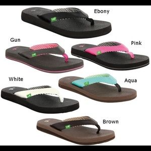 Sanuk flip flops