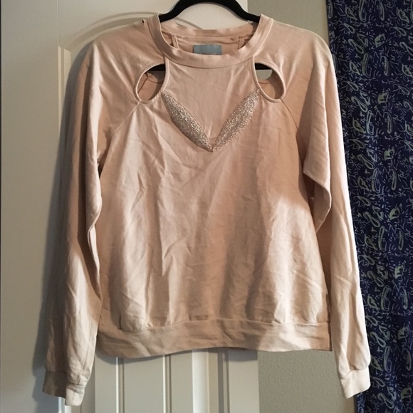 Skies are Blue cut out sweater