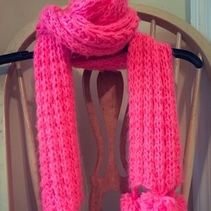 Hot pink scarf