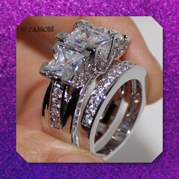 Glam Squad 2 You Jewelry - 5⭐ITEM RESTOCKED SZS🆕2pc 925 Silver Wedding Set