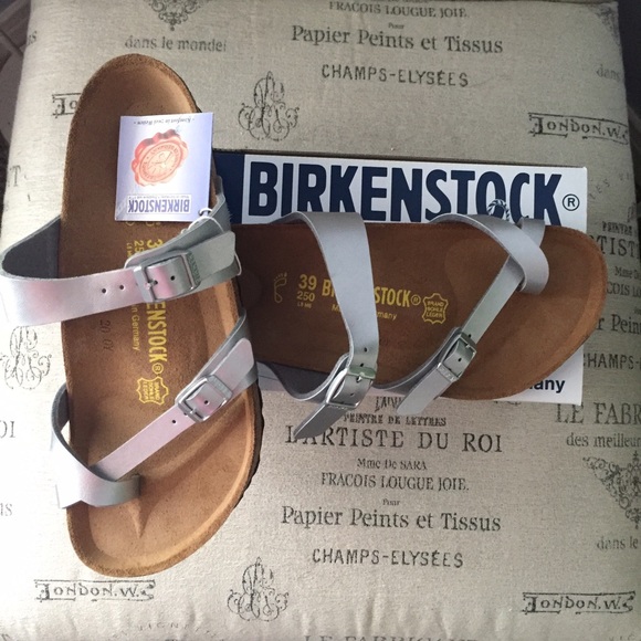 Silver Mayari Birkenstocks