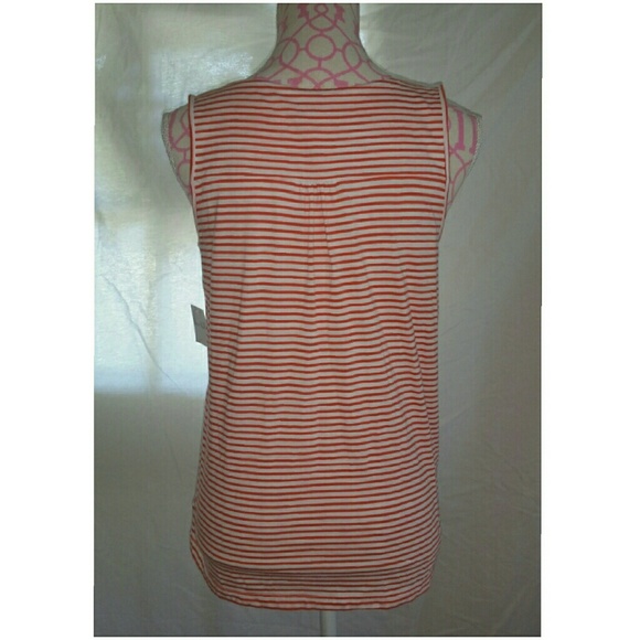 NWT KATE HILL STRIPE & LACE TOP - Picture 3 of 3