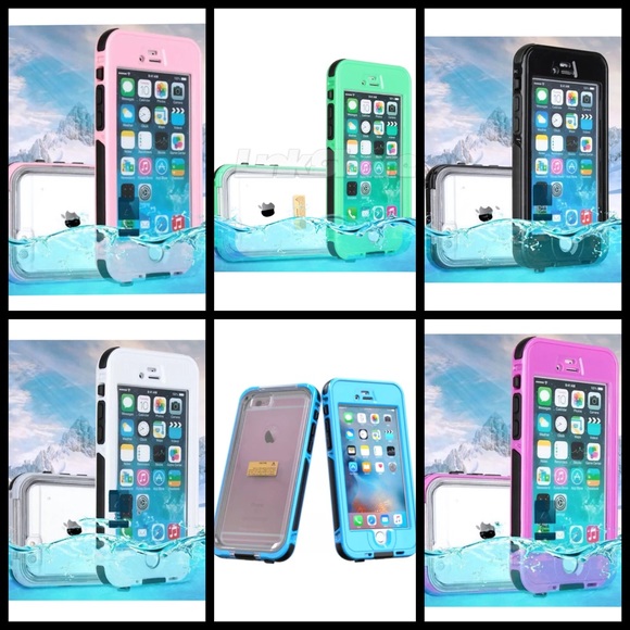 Waterproof clear back case iPhone 6/6 plus