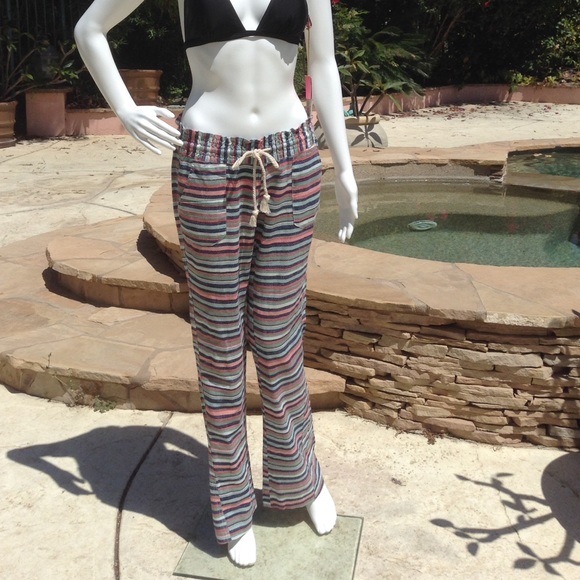 Roxy Striped "Oceanside" Beach Pants - Picture 4 of 7